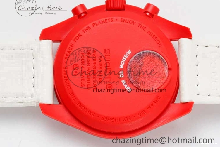 0103 Speedmaster Misson To Mars 1:1 Best Edition White Dial On Nylon Strap Quartz GoAnywhere 7862